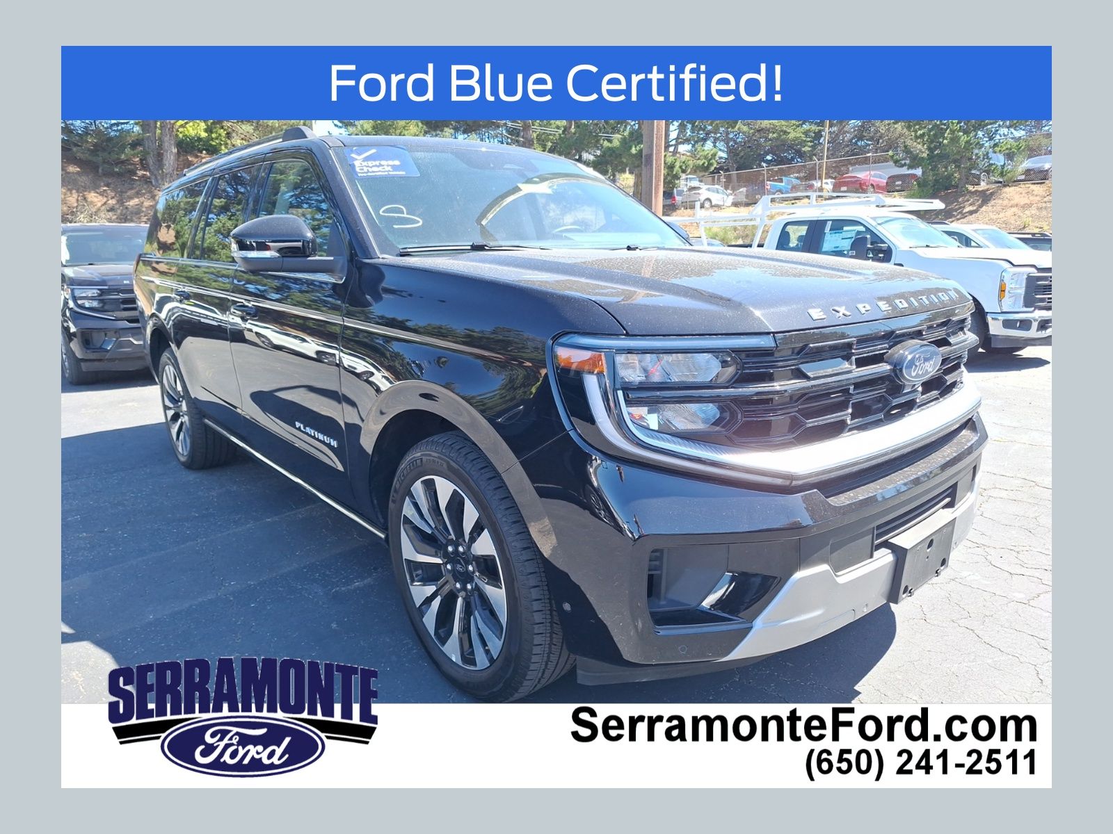Agate Black 2025 Ford Expedition MAX Platinum 4WD SUV / Crossover Four-Wheel Drive Automatic