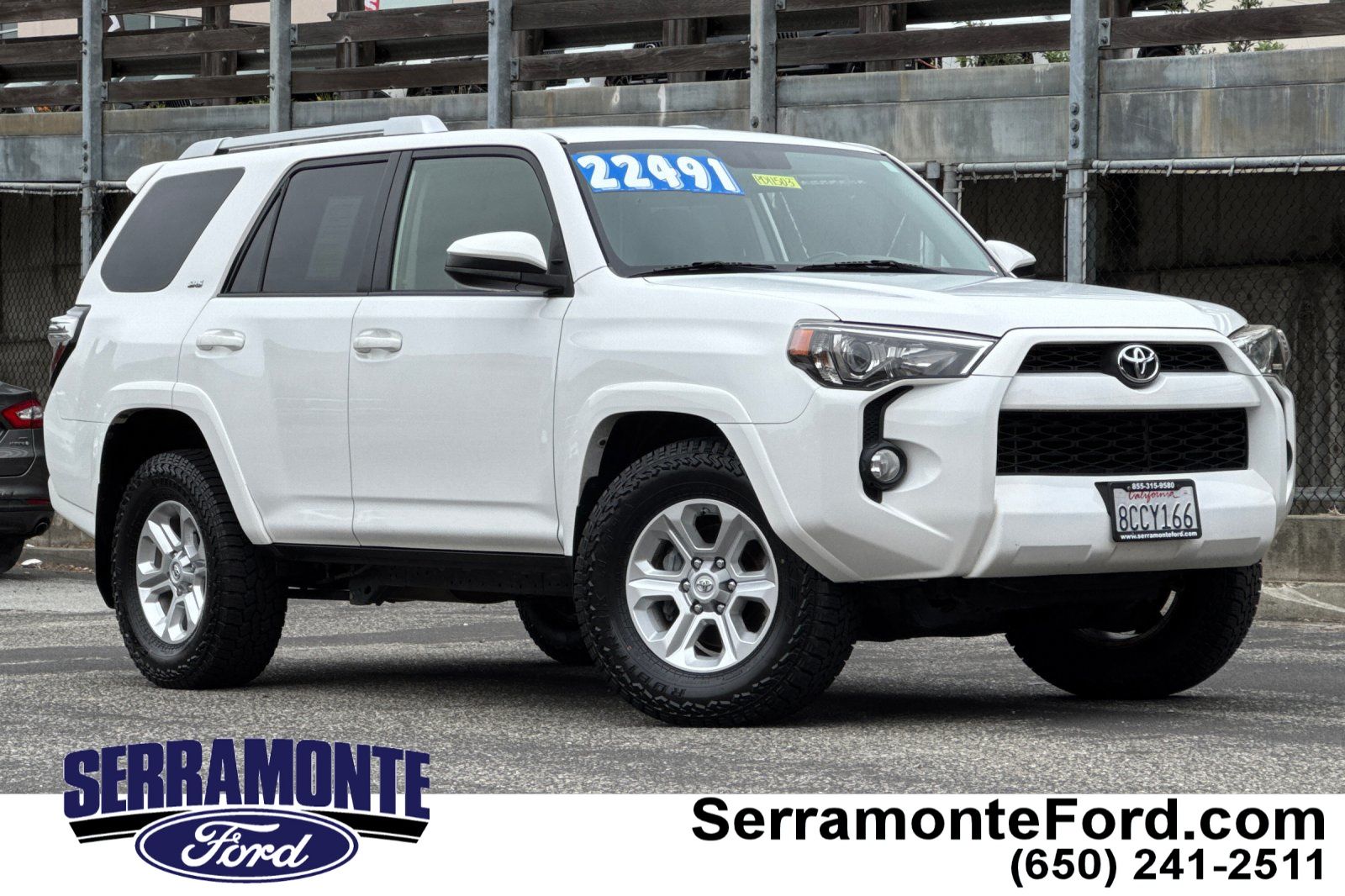 Super White 2016 Toyota 4Runner SUV / Crossover 4X2 5-Speed Automatic Overdrive
