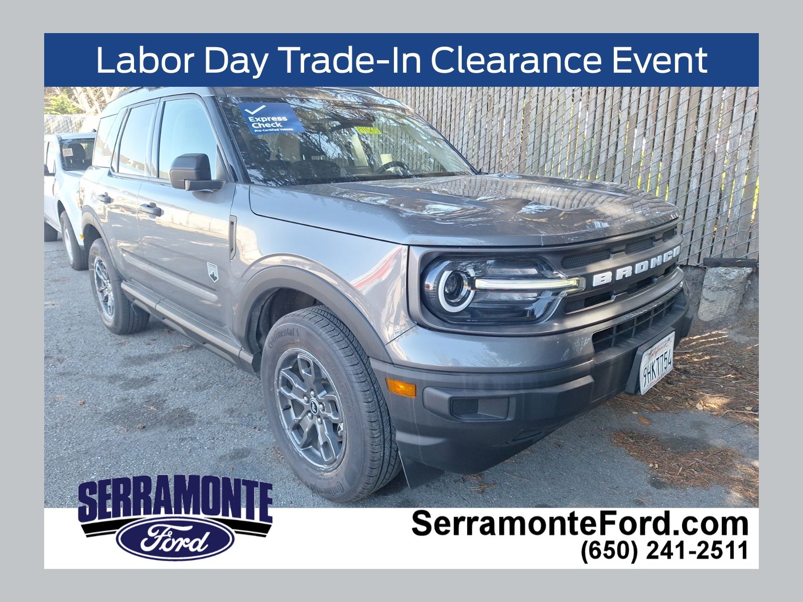 Carbonized Gray Metallic 2023 Ford Bronco Sport SUV / Crossover All-Wheel Drive 8-Speed Automatic