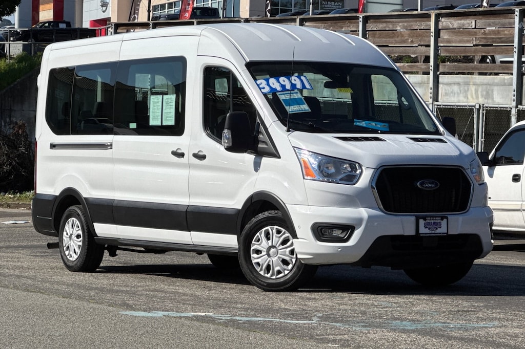 Certified 2022 Ford Transit-350 Passenger XLT / 15 Passenger Seat Wagon Medium Roof Van
