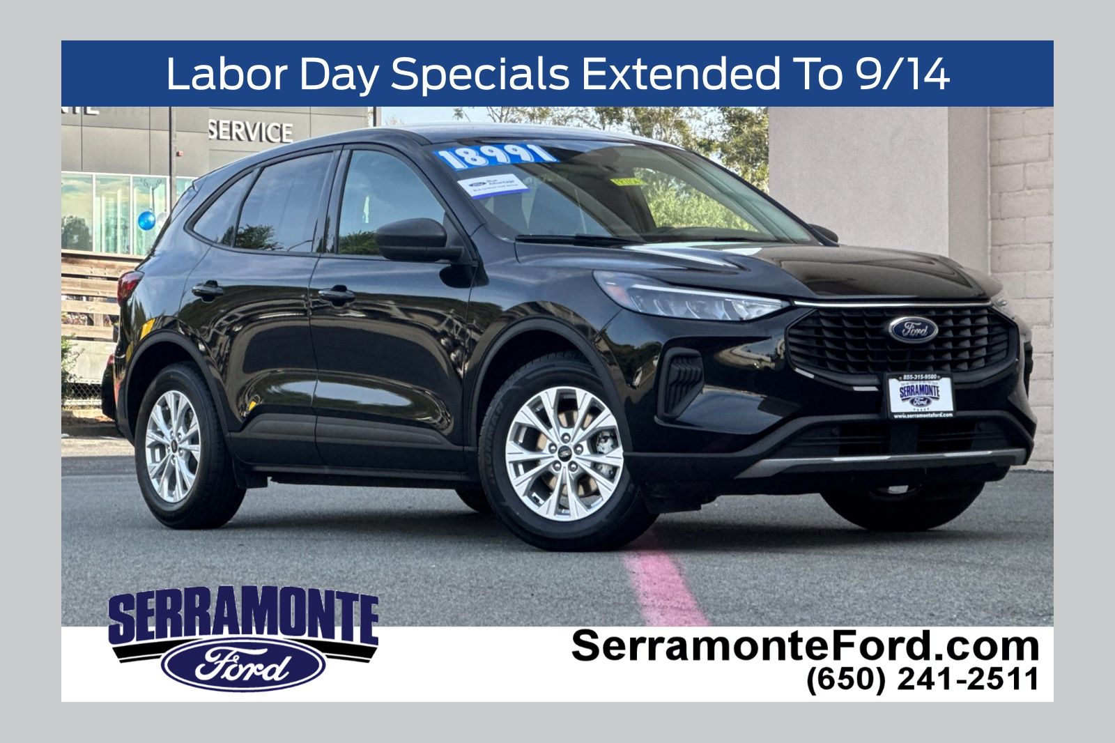 Agate Black 2025 Ford Escape SUV / Crossover Front-Wheel Drive 8-Speed Automatic