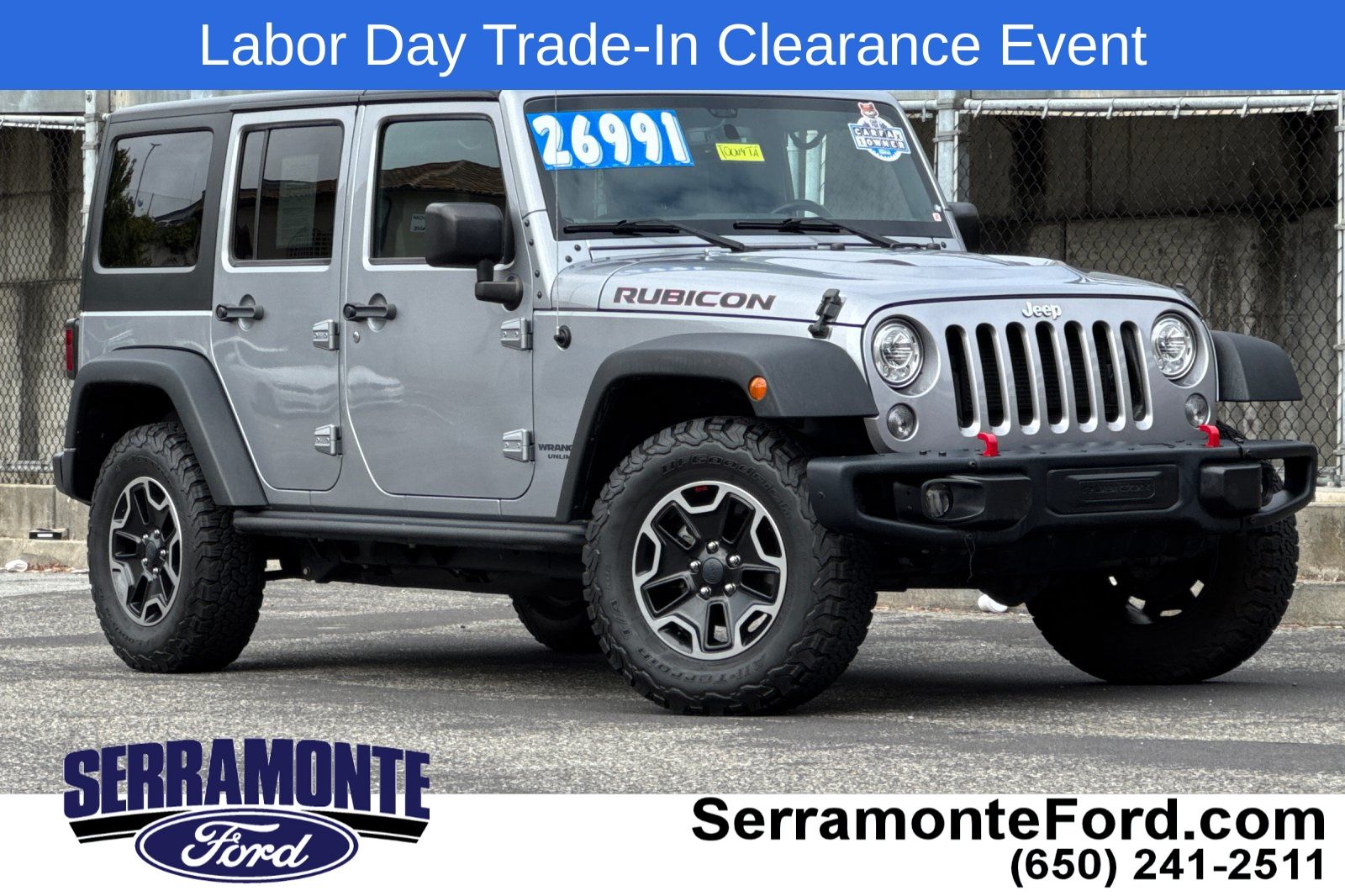  2017 Jeep Wrangler Unlimited Rubicon 4WD   