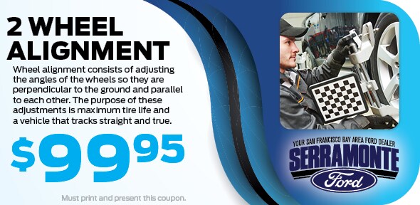 2 wheel alignment $99