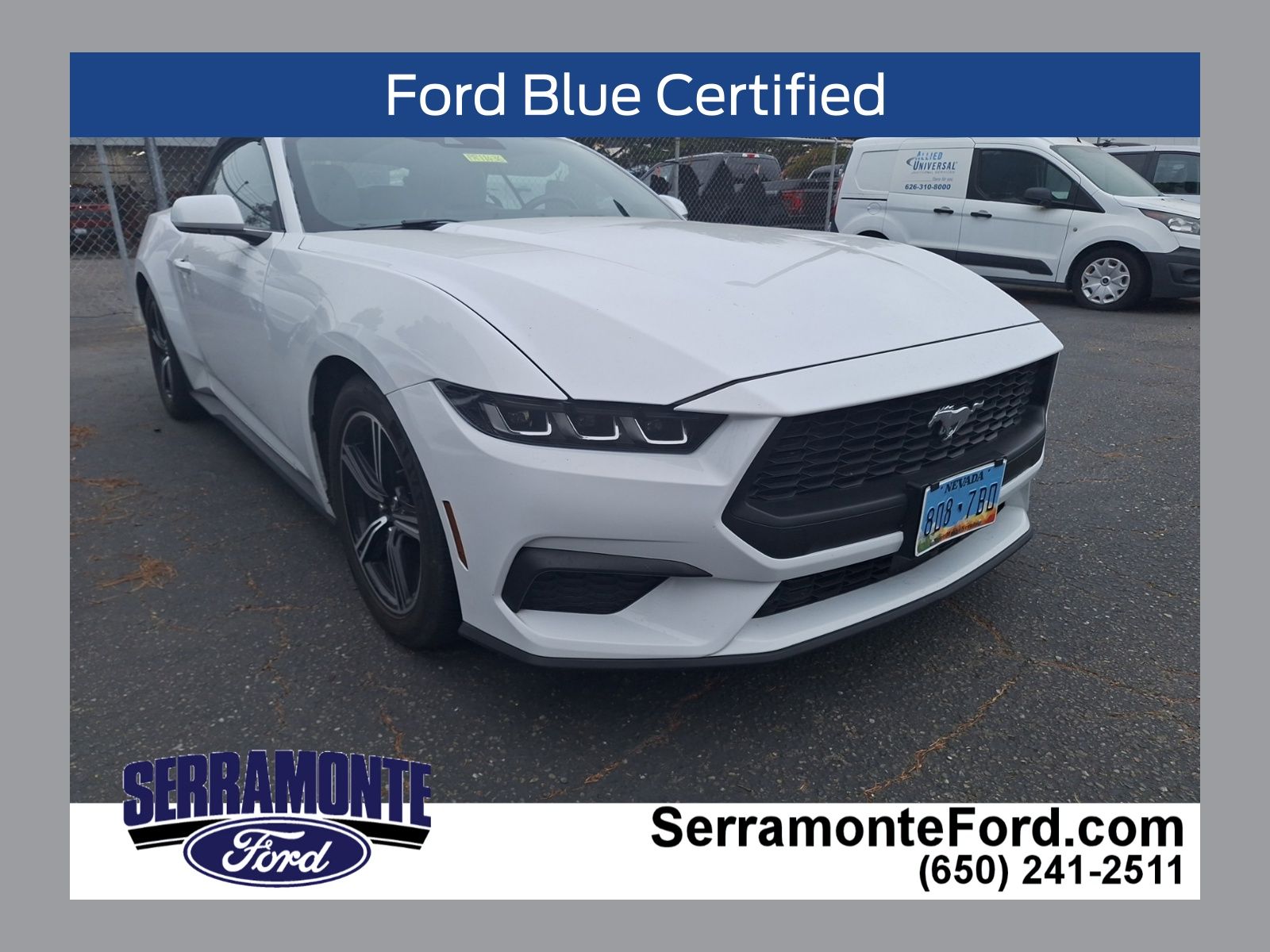 Oxford White 2024 Ford Mustang Convertible Rear-Wheel Drive Automatic