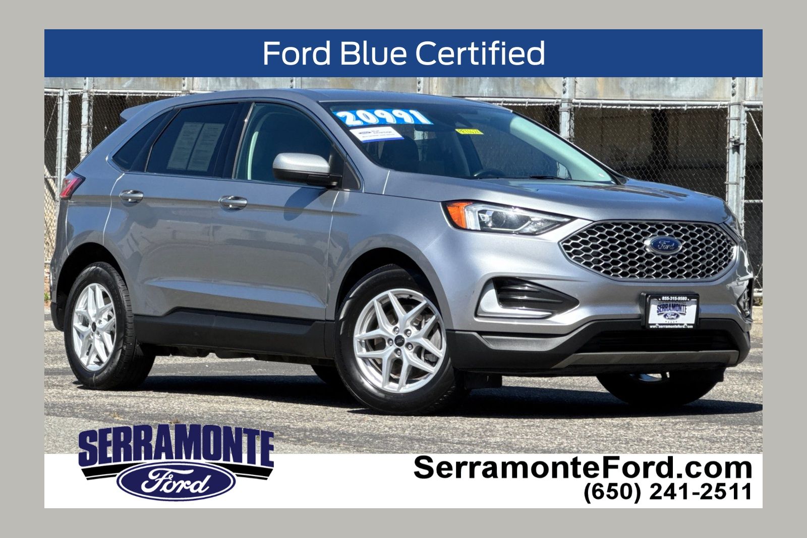 Iconic Silver 2024 Ford Edge SUV / Crossover All-Wheel Drive 8-Speed Automatic
