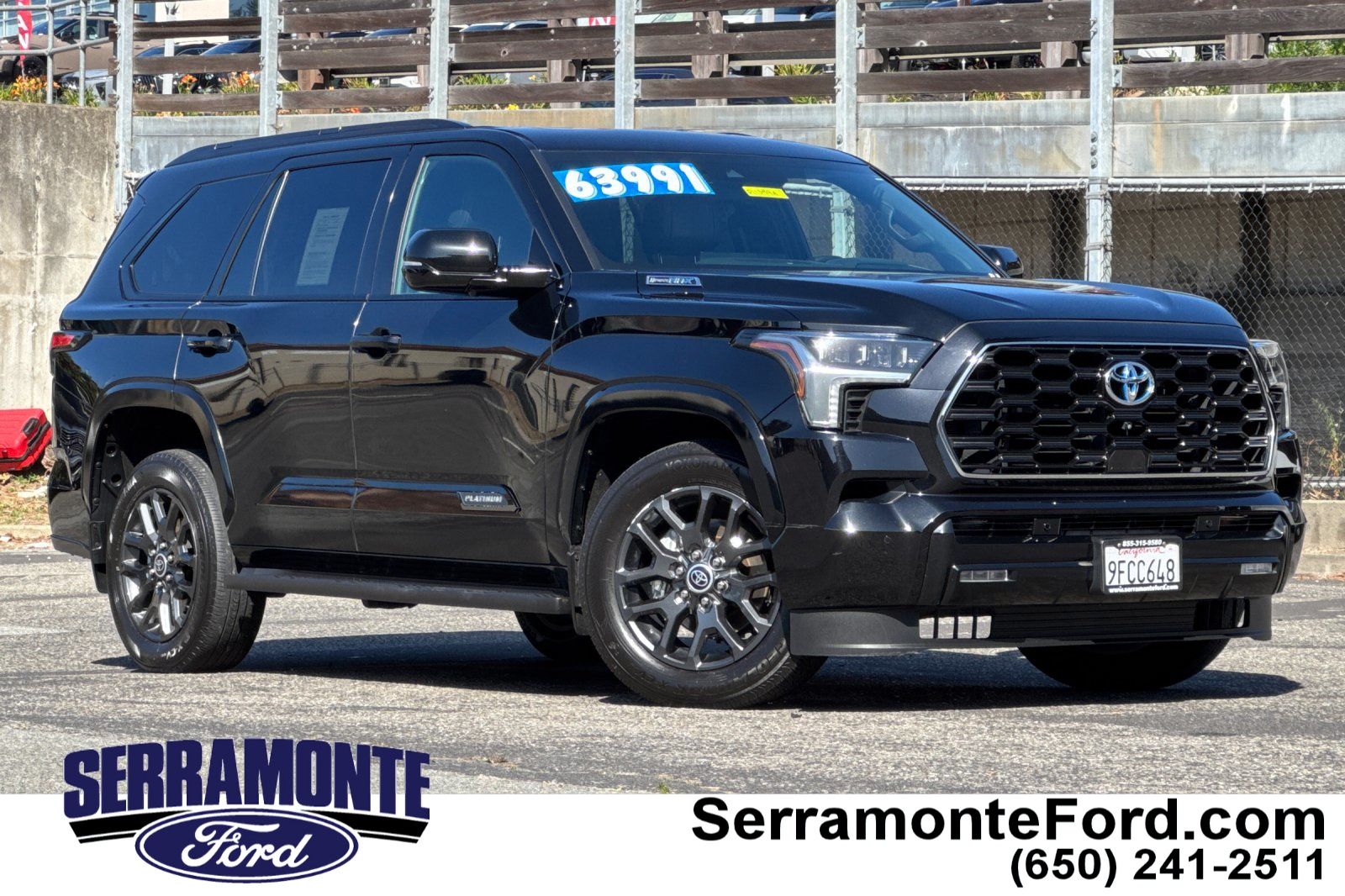 Midnight Black 2023 Toyota Sequoia SUV / Crossover Four-Wheel Drive Automatic