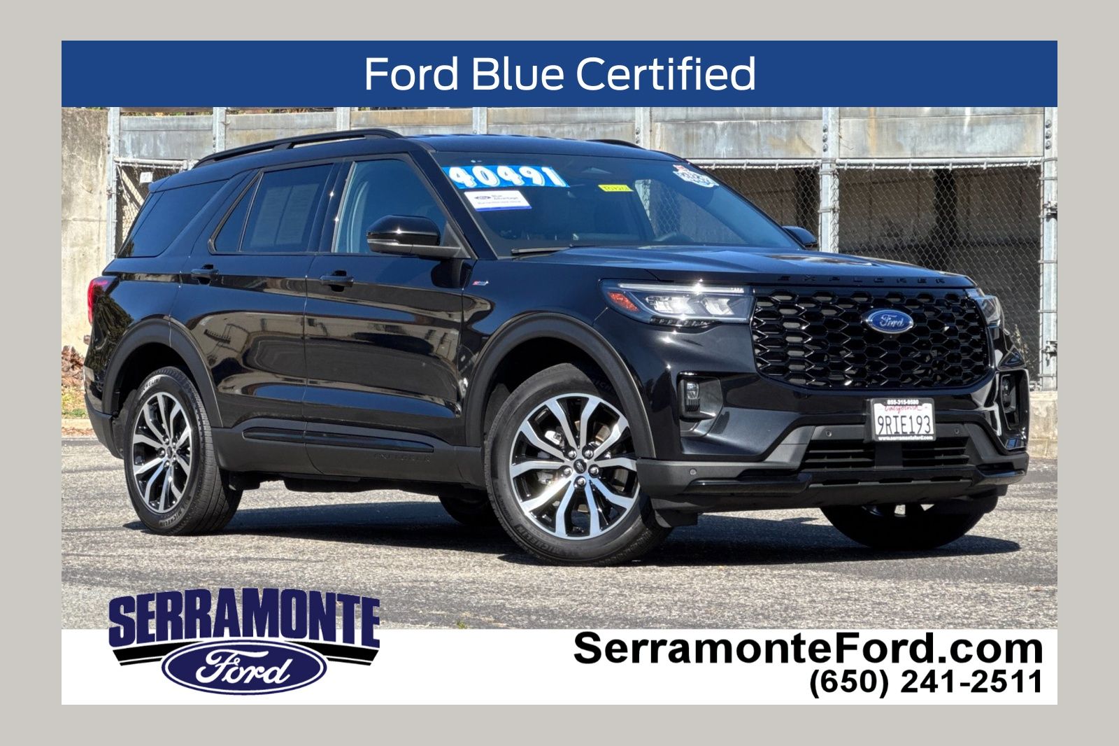 Agate Black 2025 Ford Explorer SUV / Crossover All-Wheel Drive Automatic