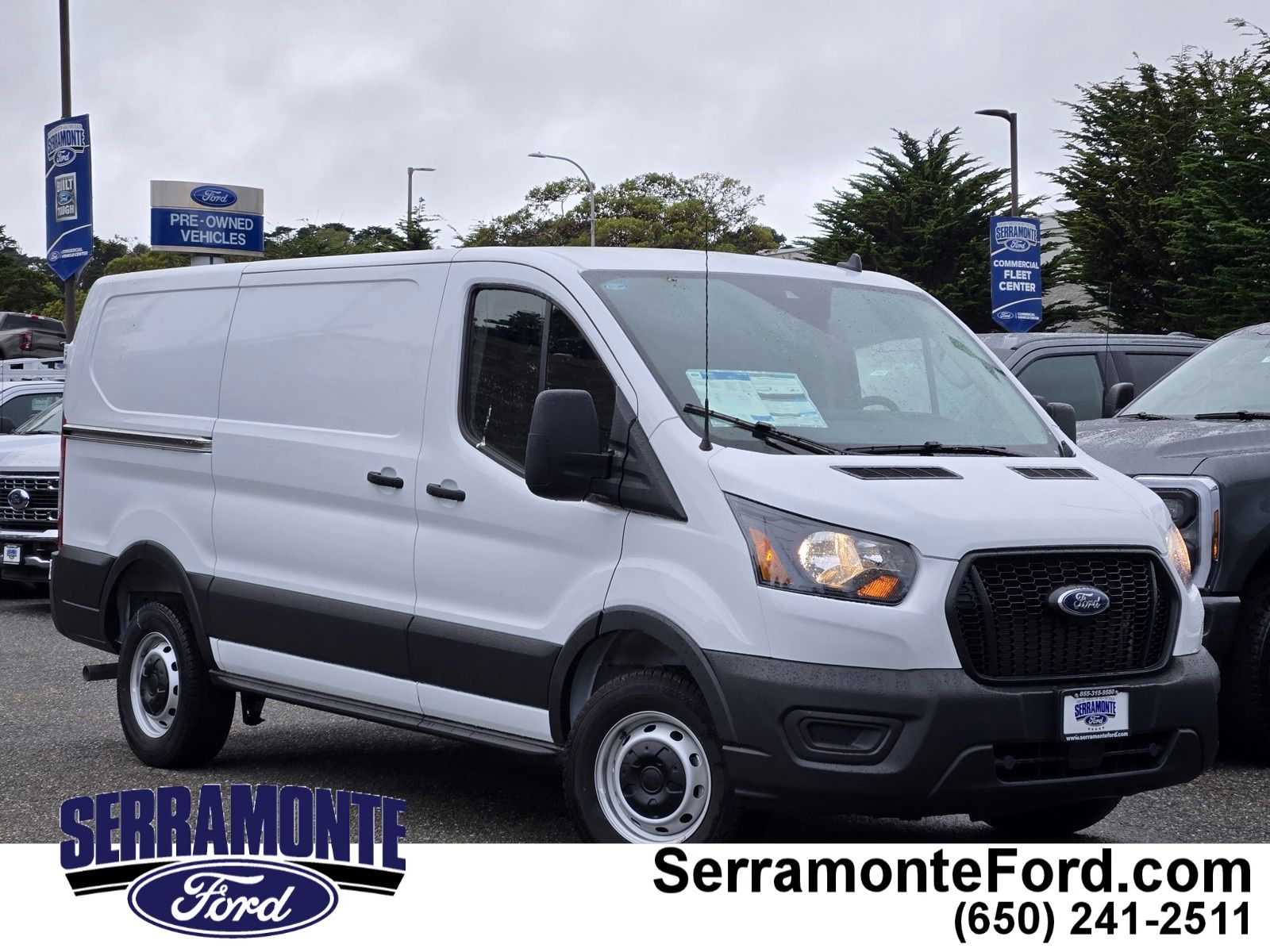 Oxford White 2025 Ford Transit Cargo 250 Low Roof RWD Van Rear-Wheel Drive Automatic