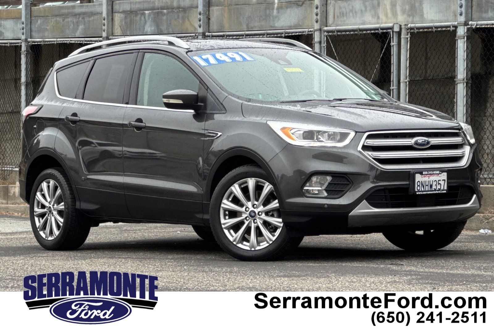 Gray (Magnetic) 2018 Ford Escape SUV / Crossover Front-Wheel Drive 6-Speed Automatic