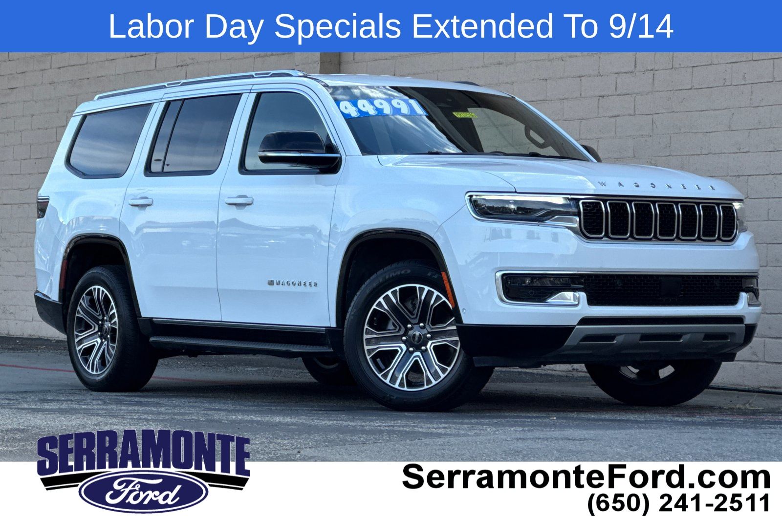 Bright White 2025 Jeep Wagoneer SUV / Crossover Four-Wheel Drive 8-Speed Automatic