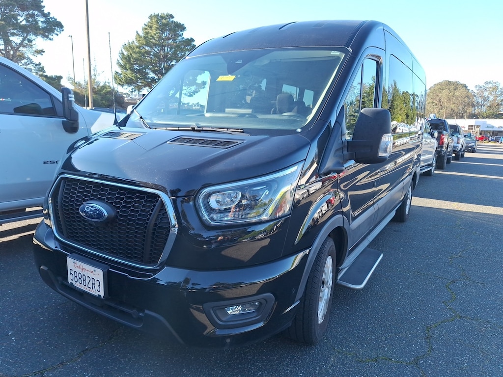 Certified 2023 Ford Transit-350 Passenger XLT w/10 Upgrade Seats Wagon Medium Roof Van