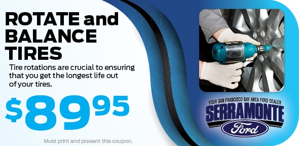Rotate and Balance Tires $89.95