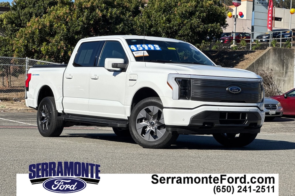 Certified 2023 Ford F-150 Lightning Lariat Truck SuperCrew Cab
