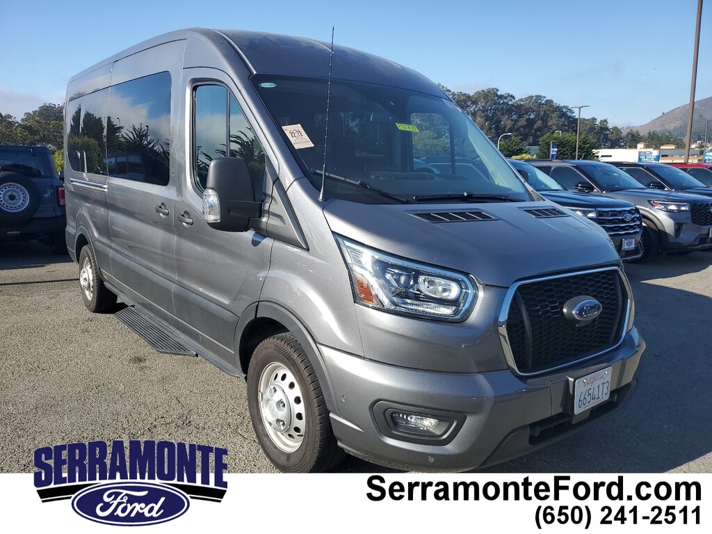Certified 2023 Ford Transit-350 Passenger XLT /15 Passenger Seat Wagon Medium Roof Van