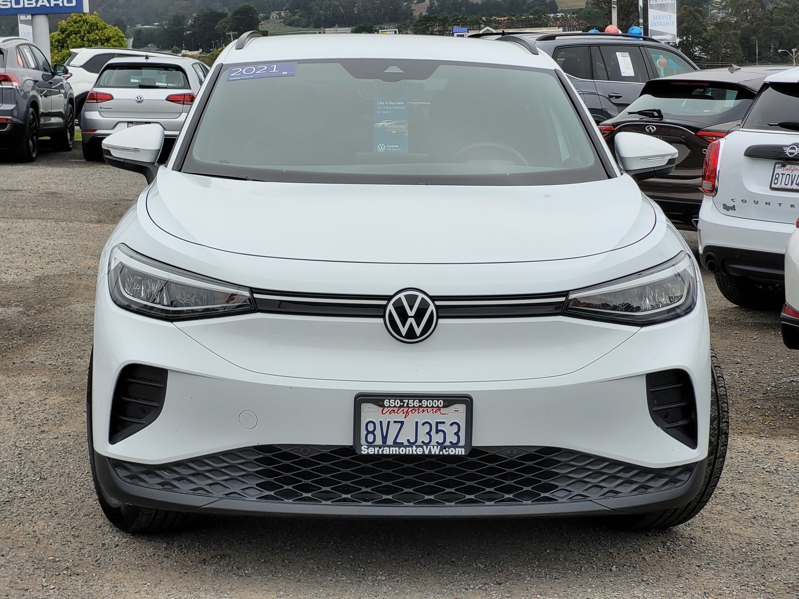 Used 2021 Volkswagen ID.4 PRO with VIN WVGRMPE28MP037675 for sale in Colma, CA