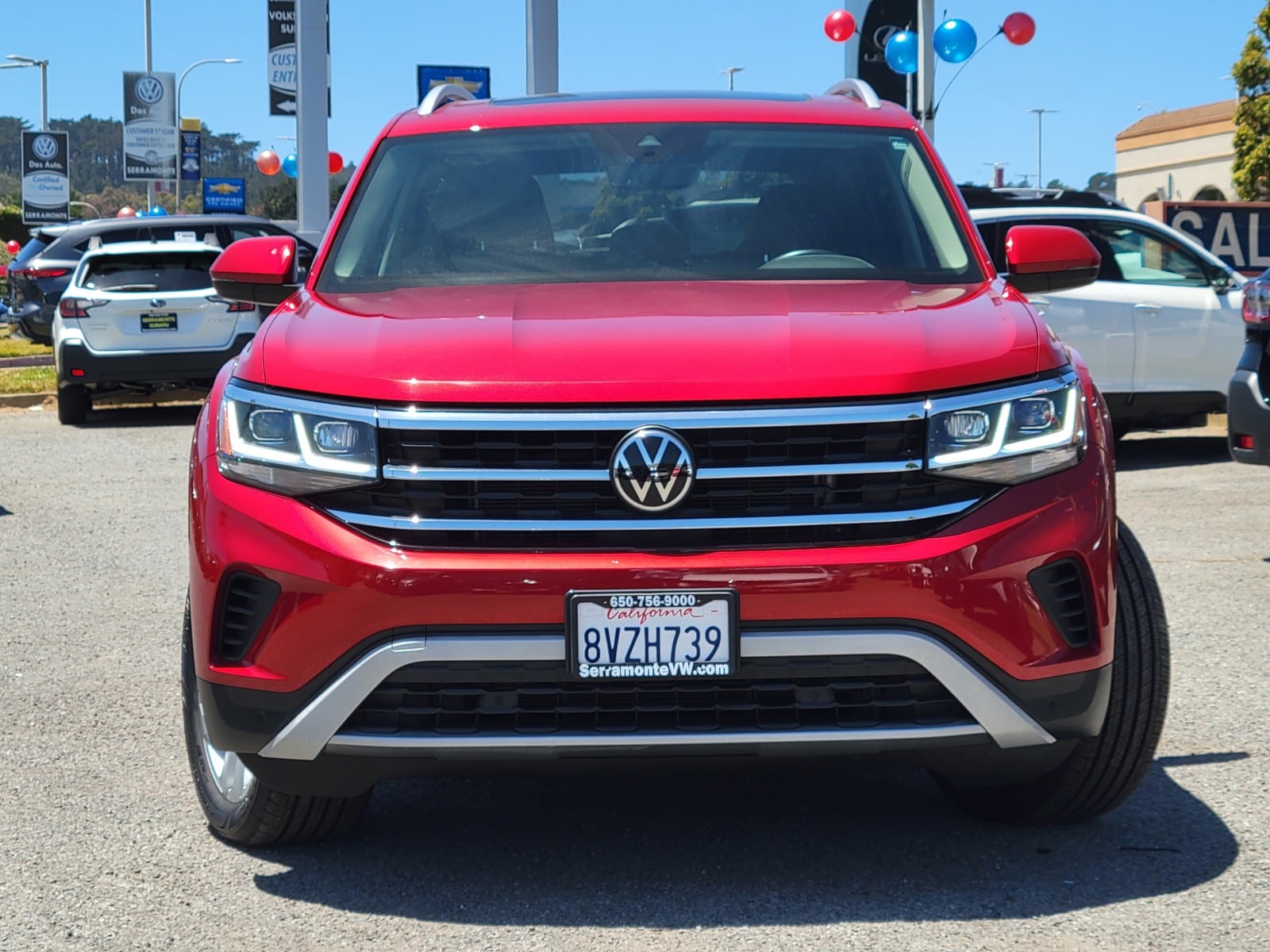 Used 2021 Volkswagen Atlas SEL with VIN 1V2ER2CA1MC529455 for sale in Colma, CA