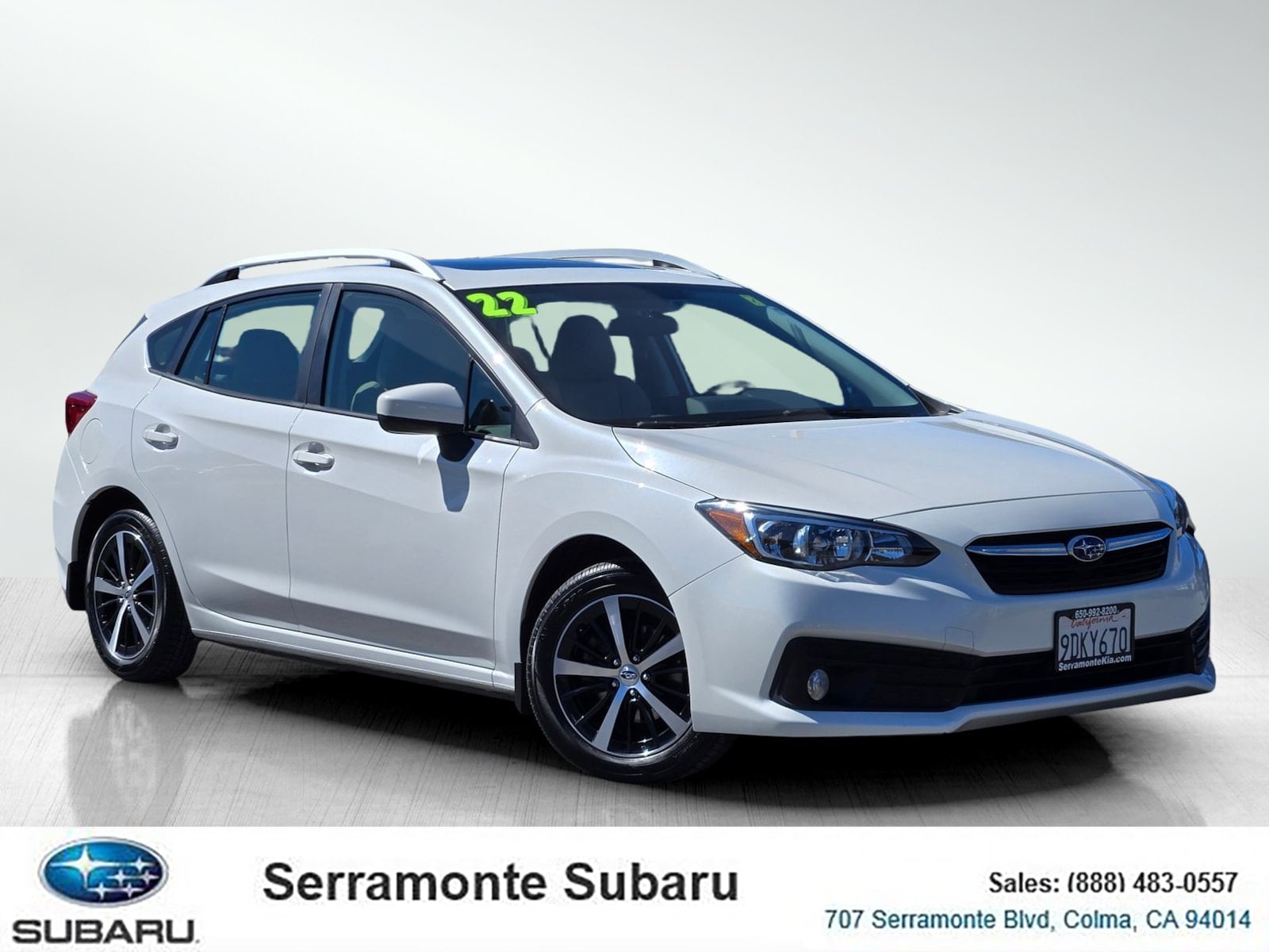 Crystal White Pearl 2022 Subaru Impreza Wagon All-Wheel Drive Continuously Variable Transmission