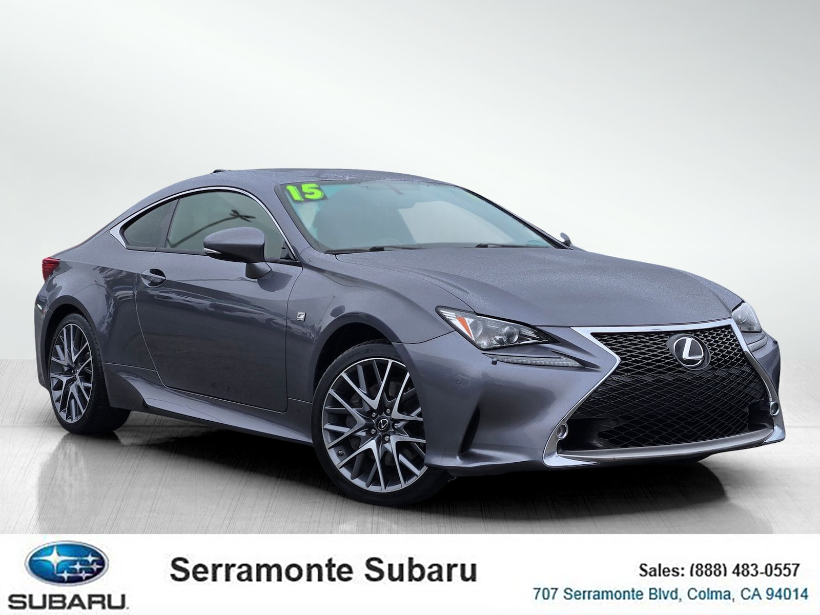 Nebula Gray Pearl 2015 Lexus RC Coupe All-Wheel Drive 6-Speed Automatic