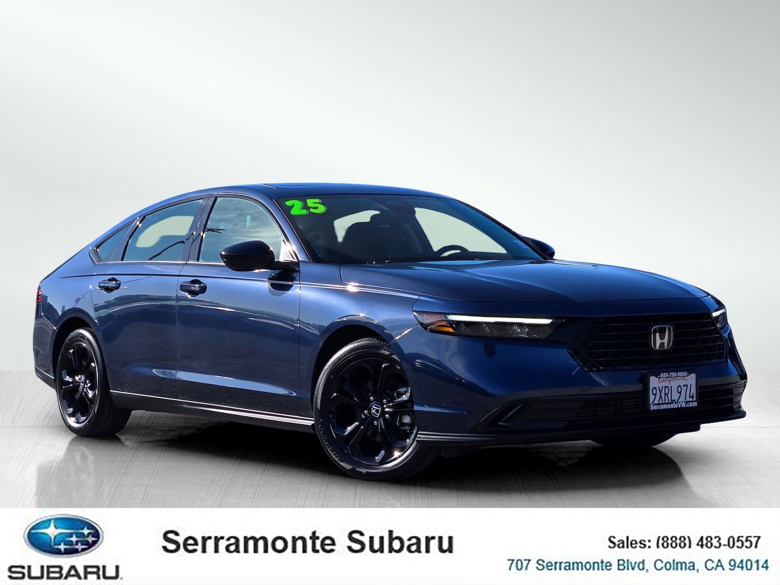 Canyon River Blue 2025 Honda Accord Sedan Front-Wheel Drive Continuously Variable Transmission