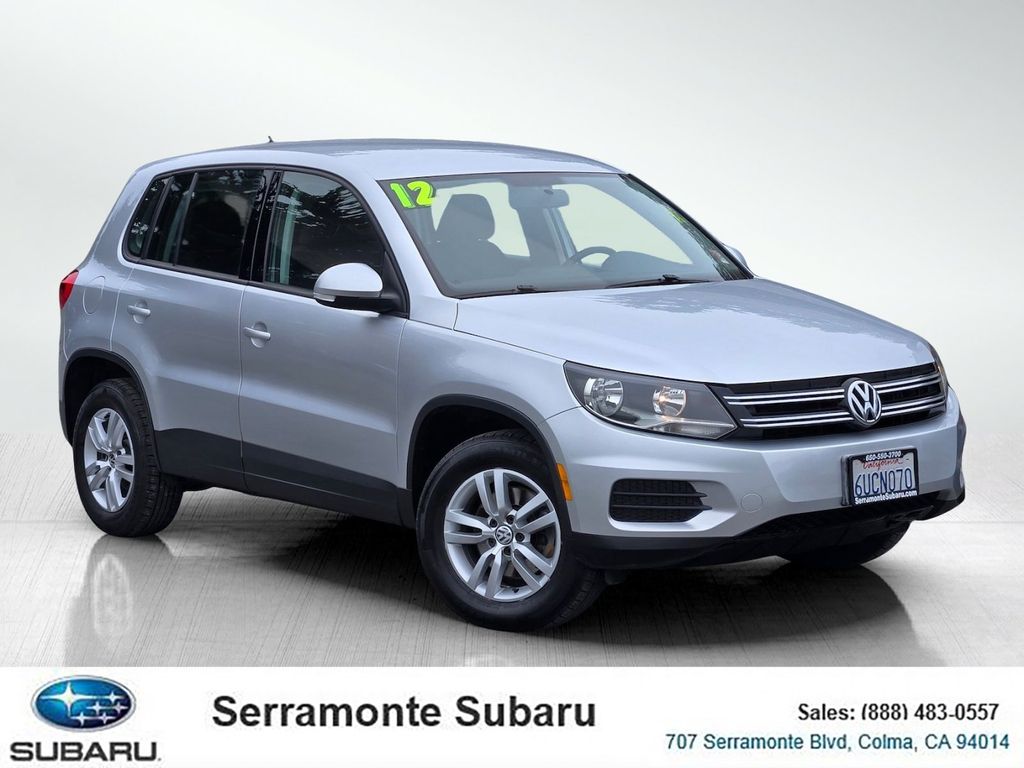Used 2012 Volkswagen Tiguan LE with VIN WVGAV7AX6CW532327 for sale in Colma, CA