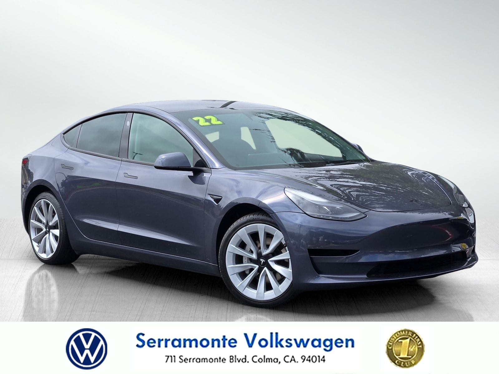 Used 2022 Tesla Model 3 Base with VIN 5YJ3E1EA1NF360635 for sale in Colma, CA