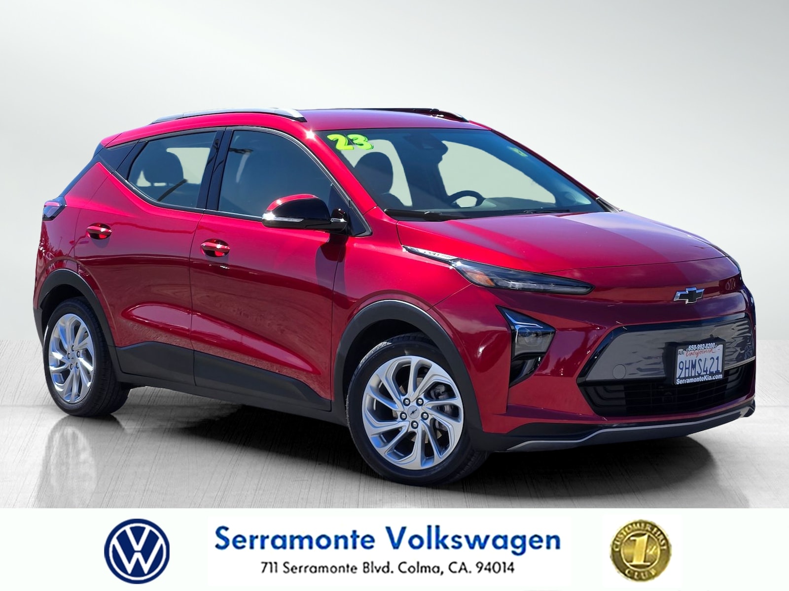 Used 2023 Chevrolet Bolt EUV LT with VIN 1G1FY6S02P4169600 for sale in Colma, CA