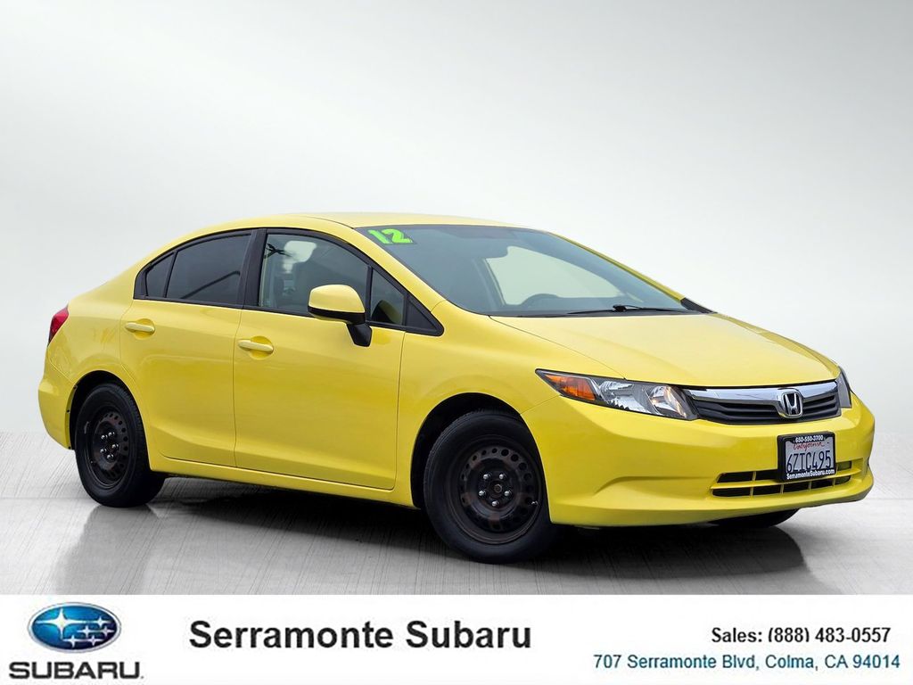 Used 2012 Honda Civic LX with VIN 19XFB2F51CE388130 for sale in Colma, CA