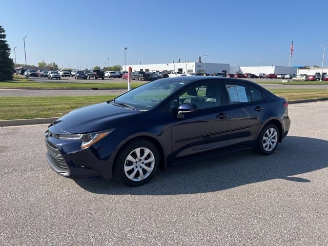 Certified 2023 Toyota Corolla LE with VIN 5YFB4MDE0PP078160 for sale in Saginaw, MI