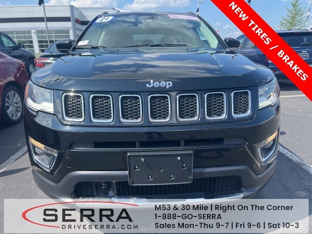 Used 2021 Jeep Compass Limited with VIN 3C4NJDCB1MT525410 for sale in Washington, MI