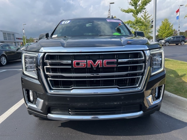 Used 2021 GMC Yukon SLT with VIN 1GKS2BKD0MR349647 for sale in Washington, MI