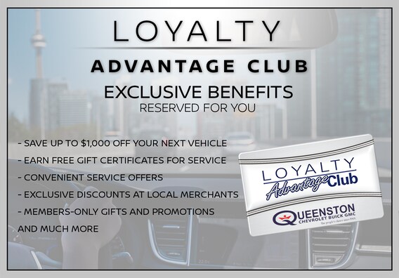 Loyalty Advantage Club | Queenston Chevrolet Buick GMC