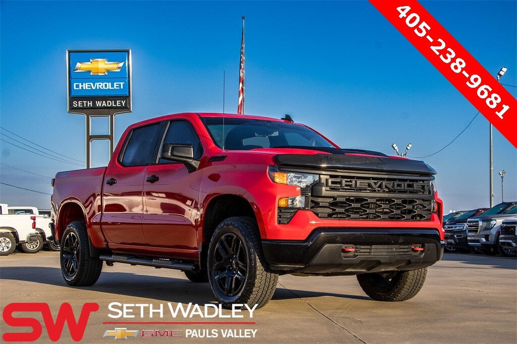 Certified 2023 Chevrolet Silverado 1500 Custom Trail Boss Truck Crew Cab