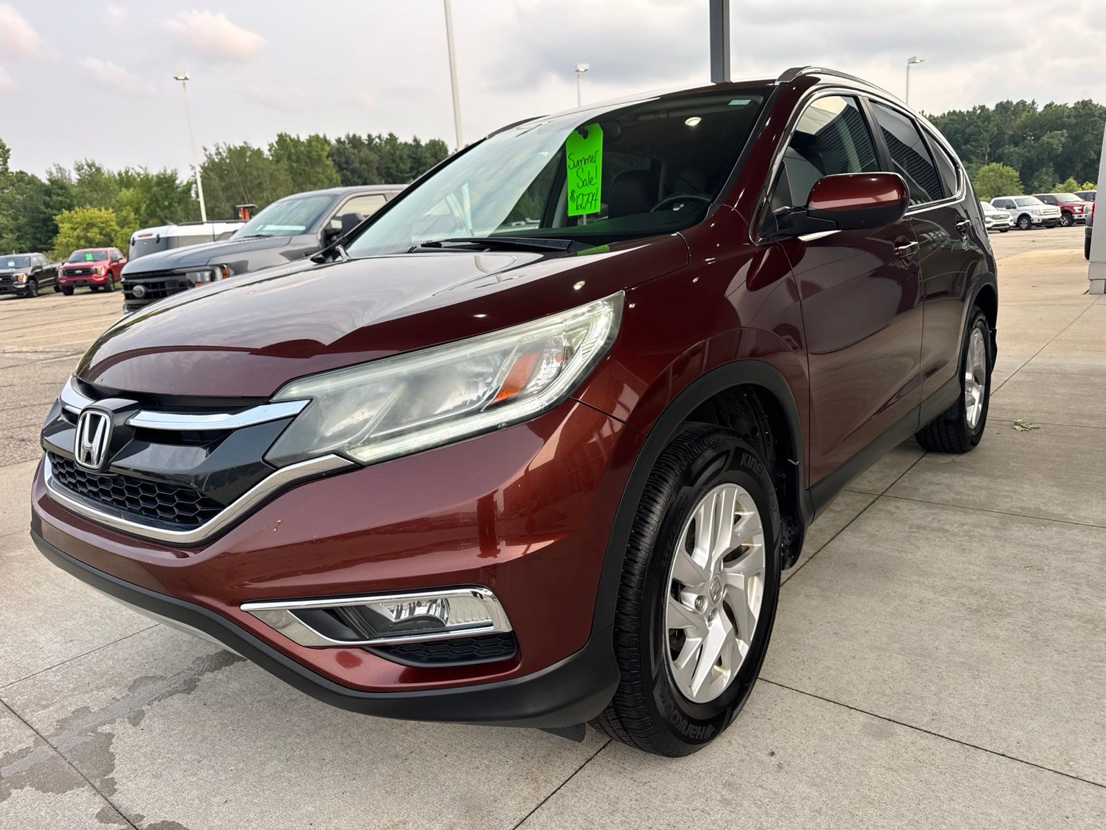 Used 2015 Honda CR-V EX-L with VIN 2HKRM4H76FH668885 for sale in Jackson, MI
