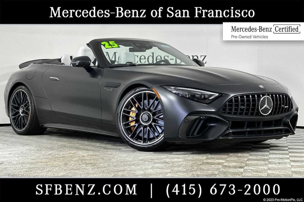 Certified 2025 Mercedes-Benz SL-Class SL 63 AMG S E Performance 2D Convertible 4matic Convertible