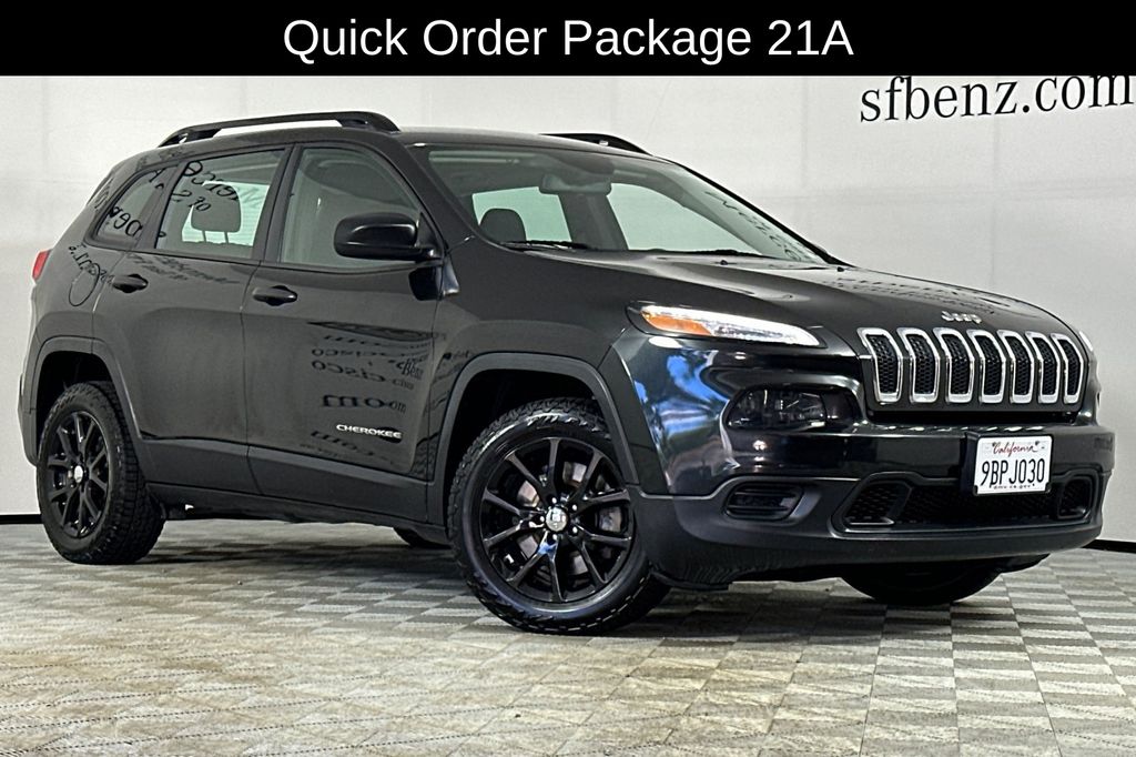Used 2016 Jeep Cherokee Sport with VIN 1C4PJLAB7GW127929 for sale in South San Francisco, CA