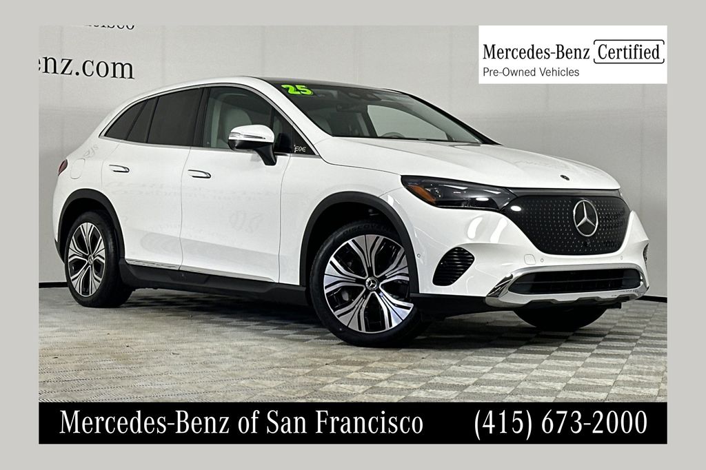 Certified 2025 Mercedes-Benz EQE SUV Base with VIN 4JGGM1CB7SA067371 for sale in South San Francisco, CA