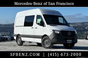 Featured New 2025 Mercedes-Benz Sprinter 2500 Standard Roof 4-Cyl Diesel HO Van Crew Van for Sale in San Francisco
