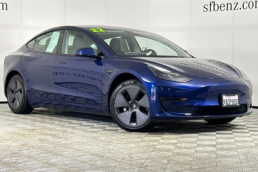 Used 2022 Tesla Model 3 Long Range with VIN 5YJ3E1EB9NF139311 for sale in South San Francisco, CA