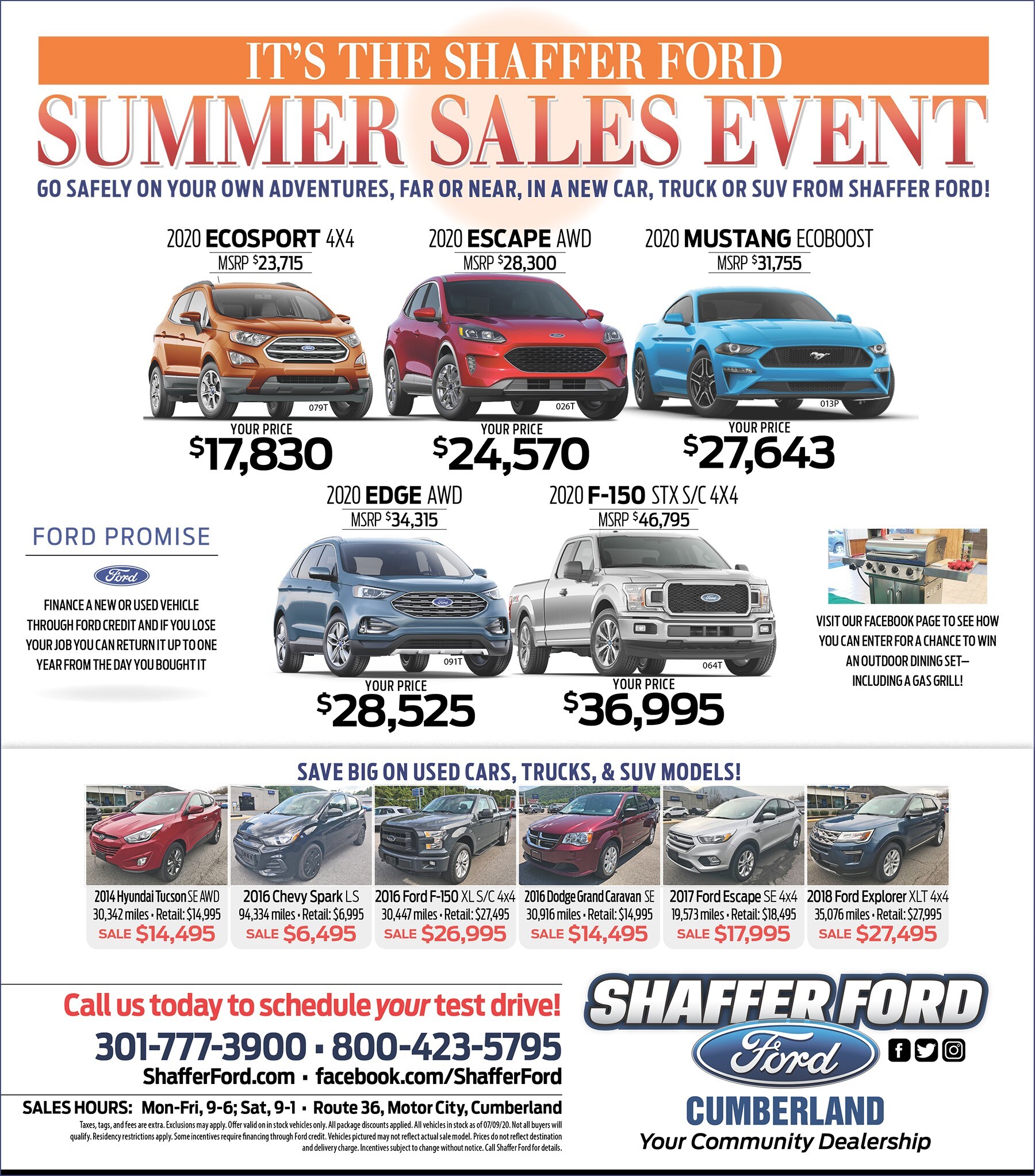 New Vehicle Specials Shaffer Ford