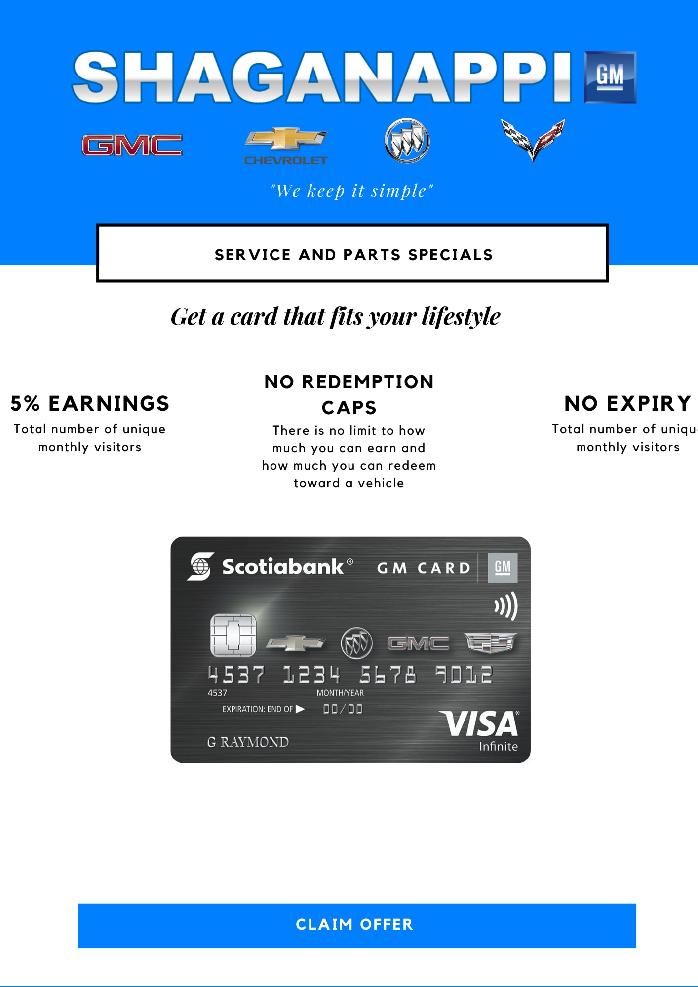 gm service specials