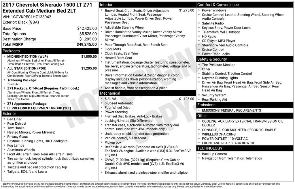 Used 2017 Chevrolet Silverado 1500 LT Truck Double Cab