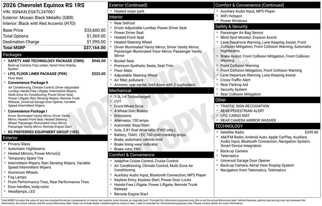 2026 Chevrolet Equinox RS - Photo 10