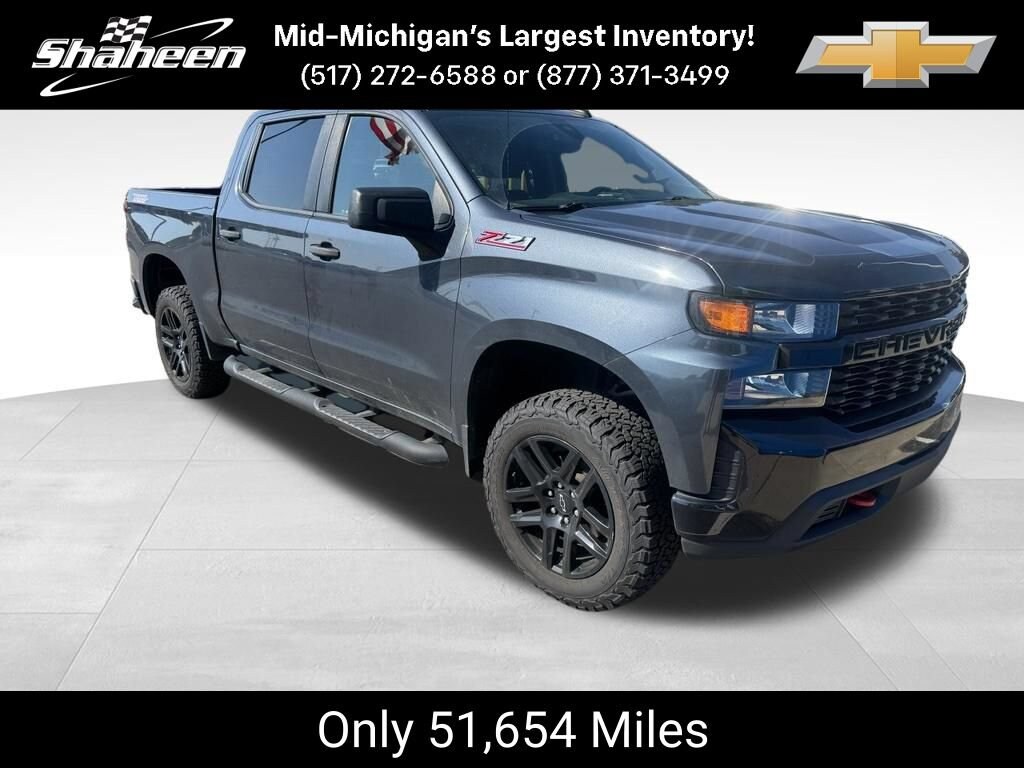 Used 2021 Chevrolet Silverado 1500 Custom Trail Boss Truck Crew Cab