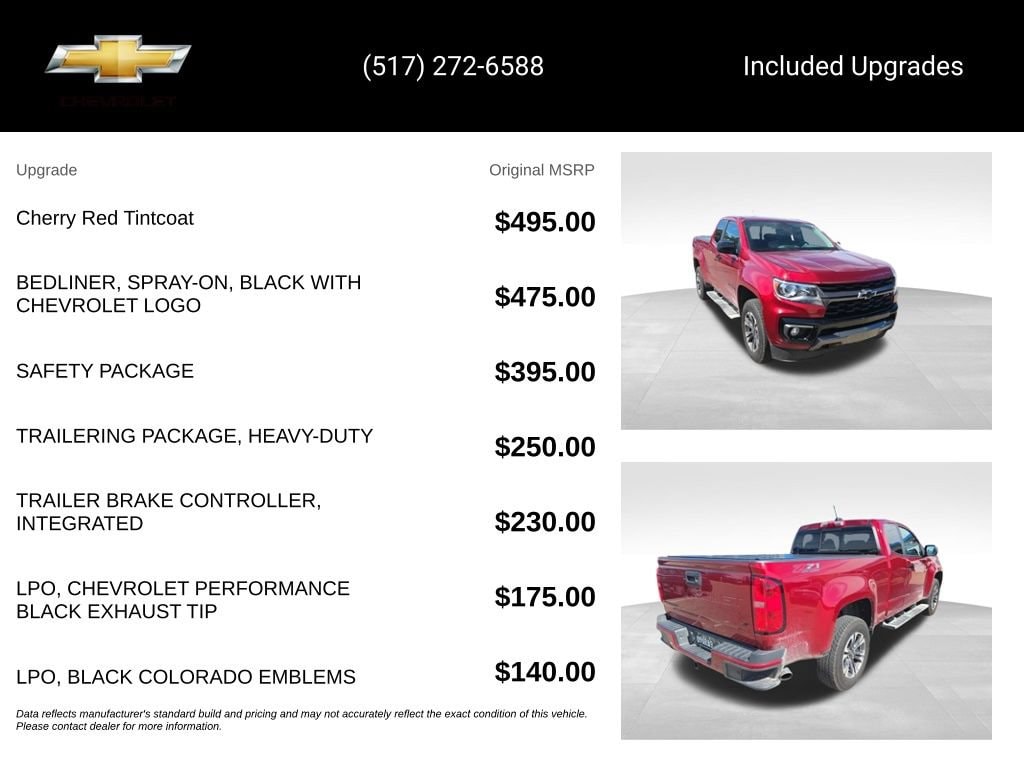 Used 2021 Chevrolet Colorado 4WD Z71 Truck Extended Cab
