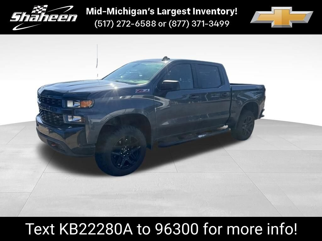 Used 2021 Chevrolet Silverado 1500 Custom Trail Boss Truck Crew Cab