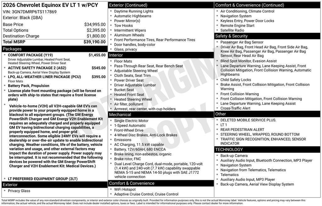 2026 Chevrolet Equinox EV 1LT - Photo 10