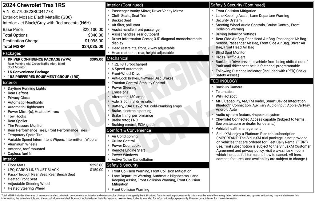 2024 Chevrolet Trax RS - Photo 10