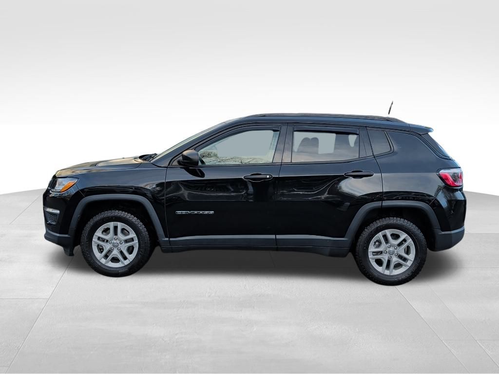 Used 2018 Jeep Compass Sport with VIN 3C4NJCABXJT489077 for sale in Watertown, CT