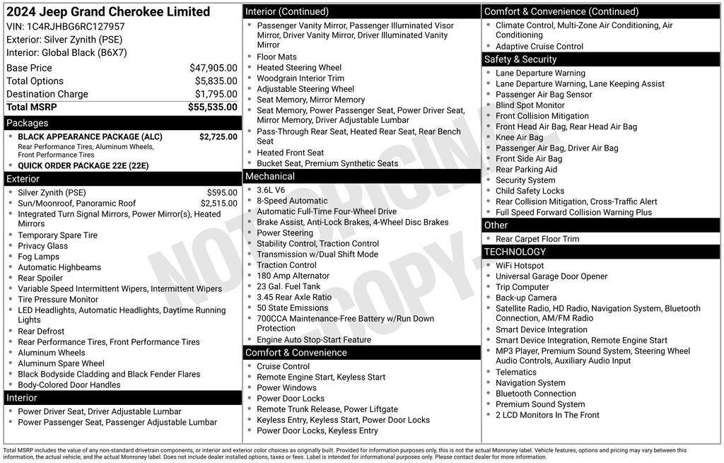 Used 2024 Jeep Grand Cherokee Limited SUV