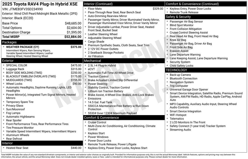 Used 2025 Toyota RAV4 Plug-in Hybrid XSE SUV